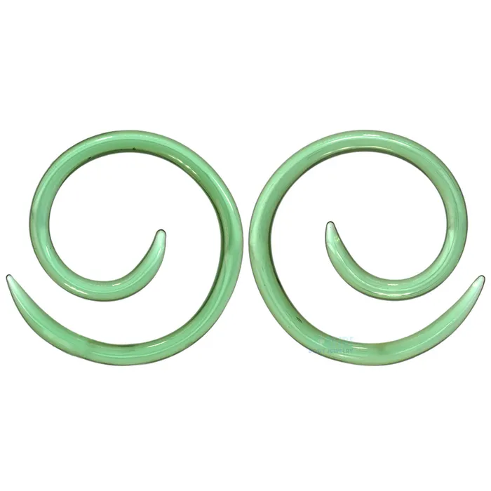 Earrings Glasswear Studios Glass Spirals