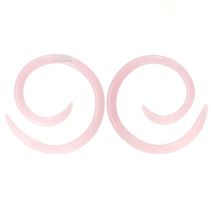 Earrings Glasswear Studios Glass Spirals