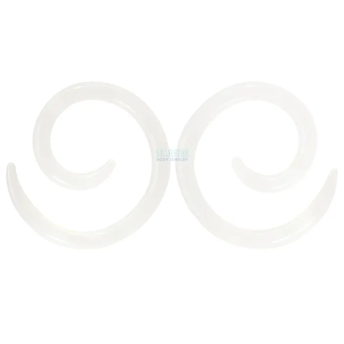 Earrings Glasswear Studios Glass Spirals