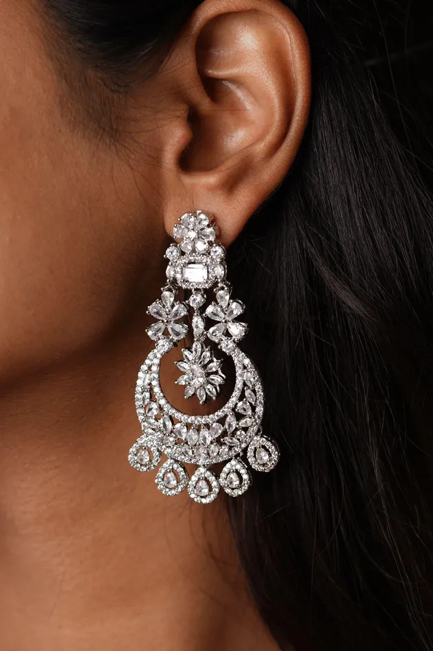 Earrings Iconic Diamond Chandbali attrangi1