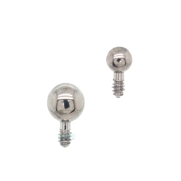 Earrings Industrial Strength IS Titanium Threaded Ball