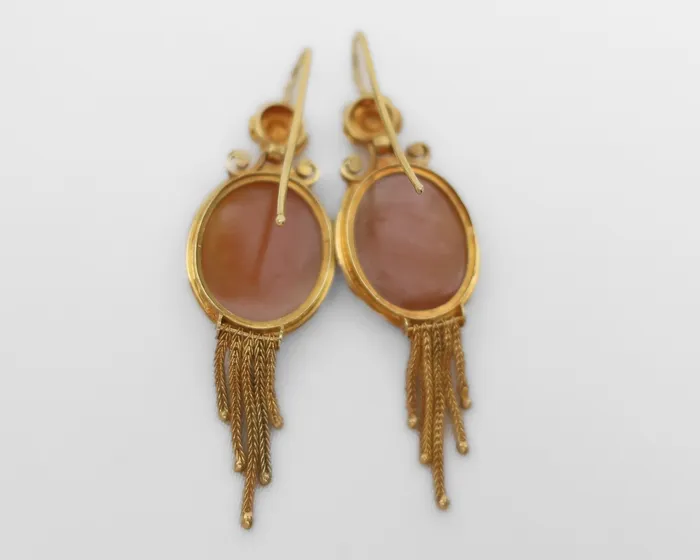 Earrings Isadoras A Victorian Omphale Cameo Earrings Earrings Isadoras A Victorian Omphale Cameo Earrings
