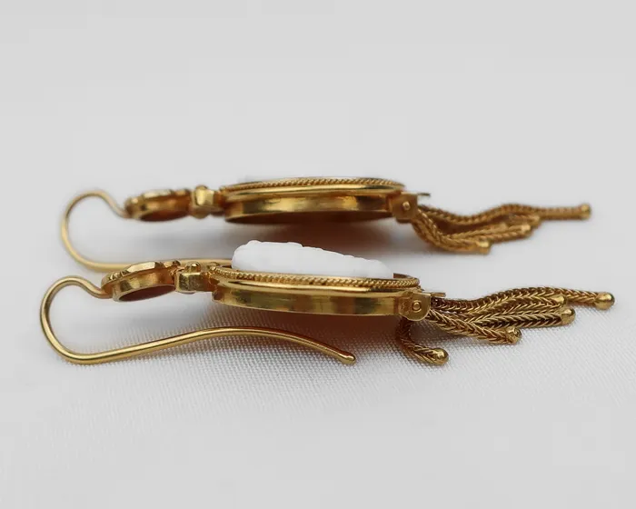 Earrings Isadoras A Victorian Omphale Cameo Earrings Earrings Isadoras A Victorian Omphale Cameo Earrings