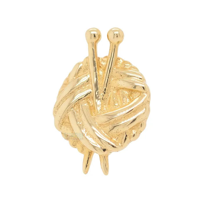 Earrings Junipurr Jewelry threadless Knitter End in Gold