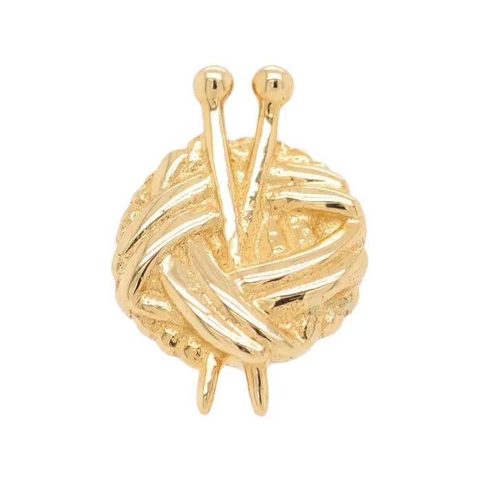 Earrings Junipurr Jewelry threadless Knitter End in Gold