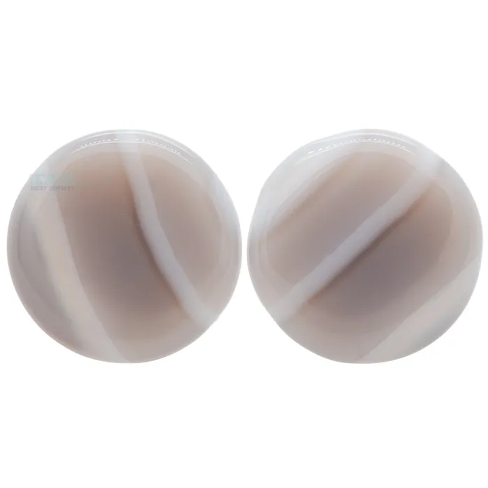 Earrings Mayan Style Stone Plugs Montana Agate Oracle Body Jewelry