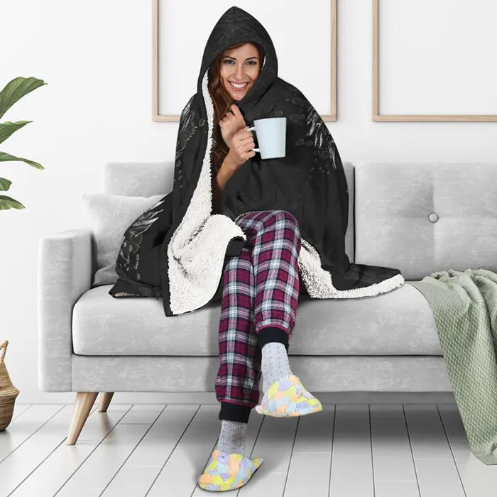 Earrings Punk Skull Hooded Blanket wcfulfillment