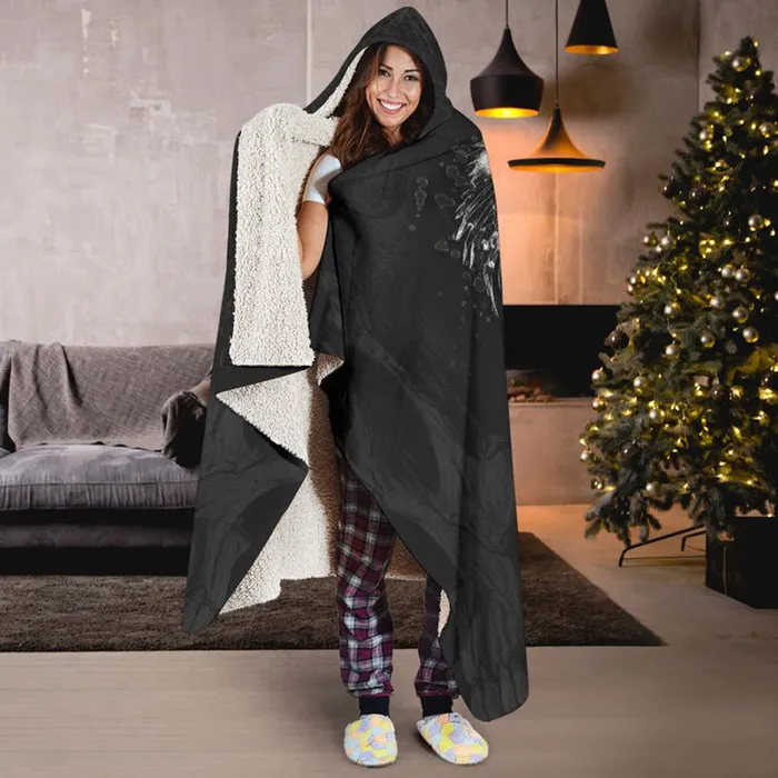 Earrings Punk Skull Hooded Blanket wcfulfillment