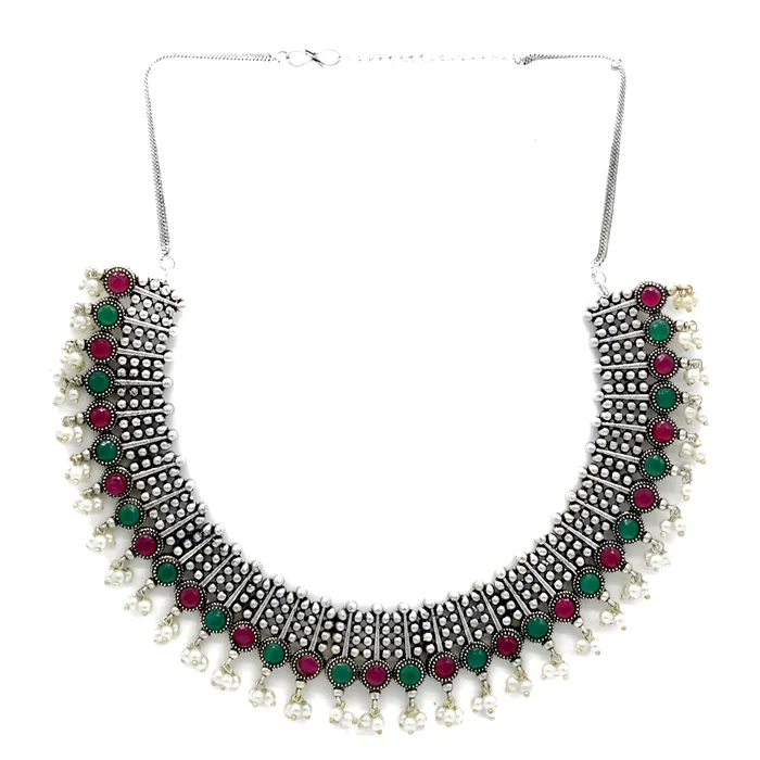 Earrings Teejh Naisha Multi Colored Silver Oxidized Jewelry Gift Set Earrings Teejh Naisha Multi Colored Silver Oxidized Jewelry Gift Set