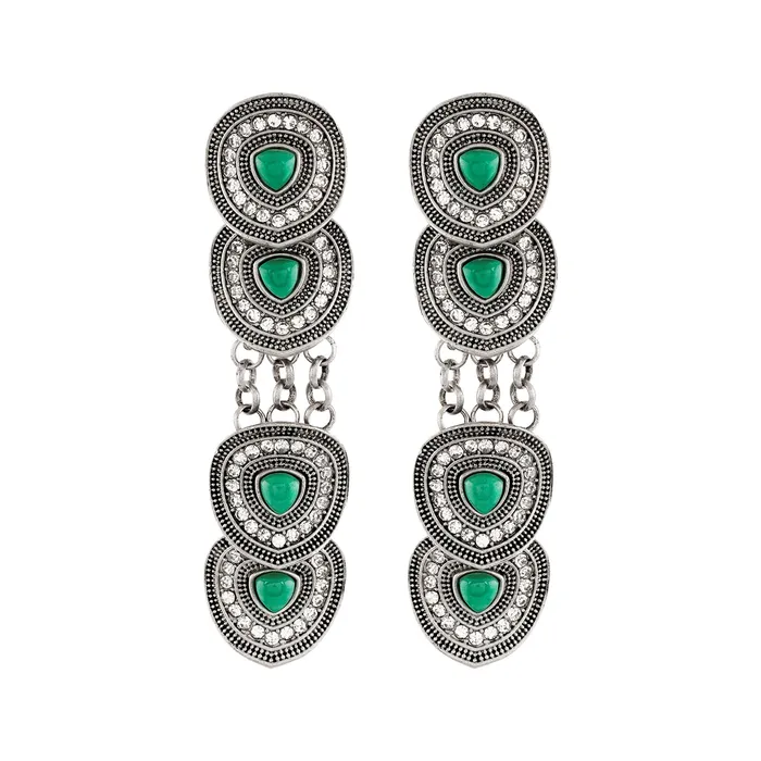 Earrings Teejh Teejh Sula Silver Turquoise Earring