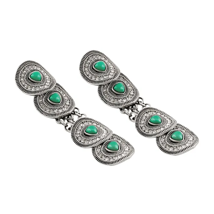Earrings Teejh Teejh Sula Silver Turquoise Earring