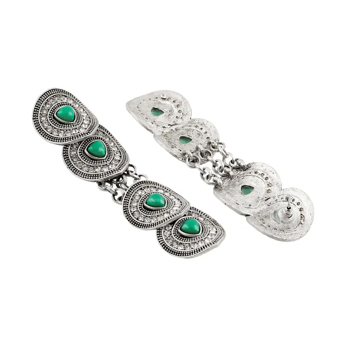 Earrings Teejh Teejh Sula Silver Turquoise Earring