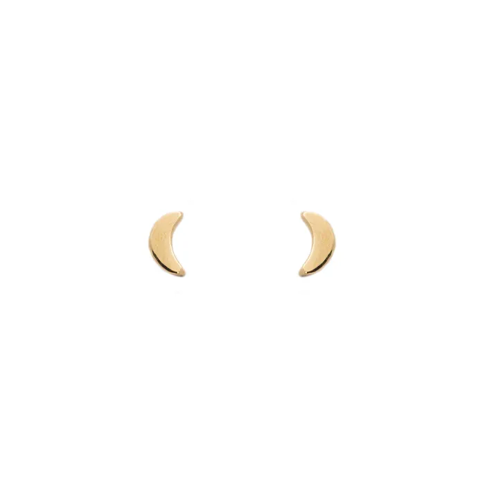 Earrings The FB Crescent Moon Stud Earring Fox Bond Originals