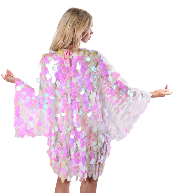 Earrings THE LUMi SHOP Cotton Pink Sequin Kimono