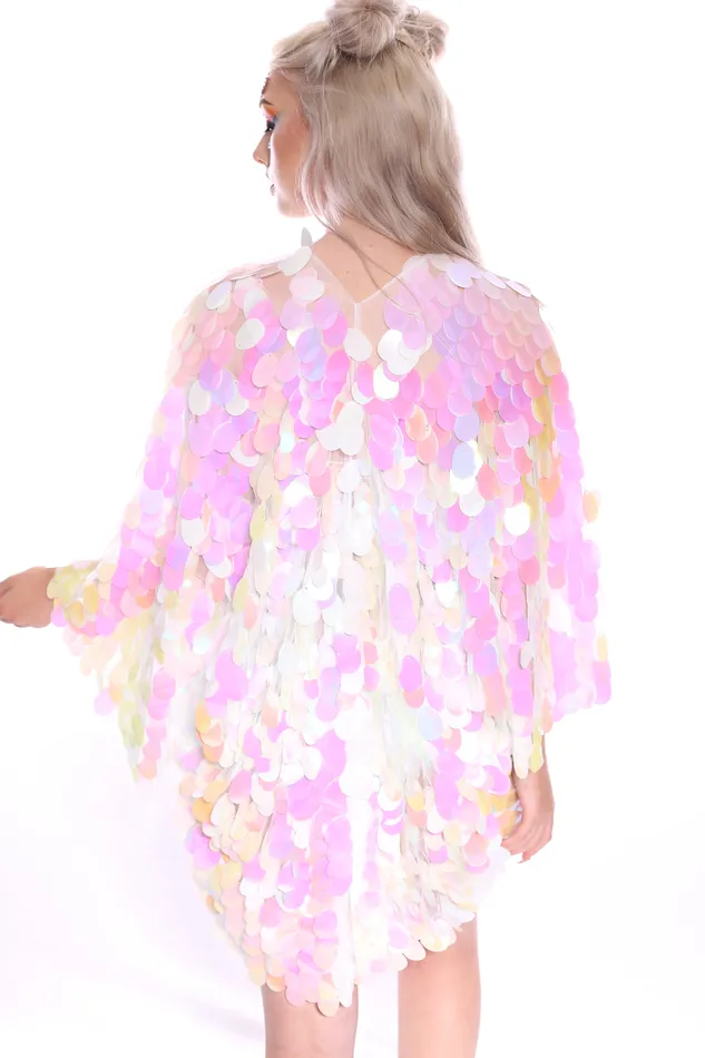 Earrings THE LUMi SHOP Cotton Pink Sequin Kimono