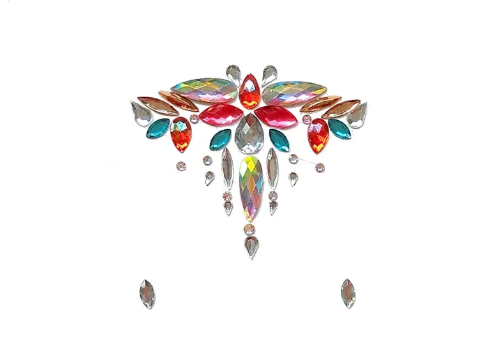Earrings THE LUMi SHOP Exotic Girl Rhinestone Crystal Face Jewels