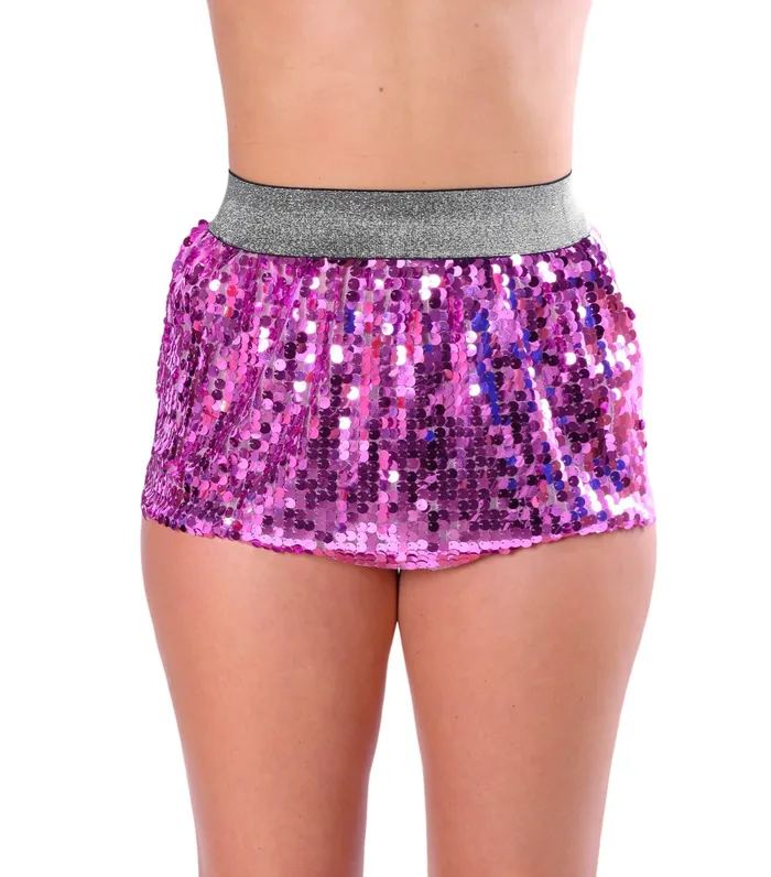 Earrings THE LUMi SHOP Mini Sequin Skirt Magenta
