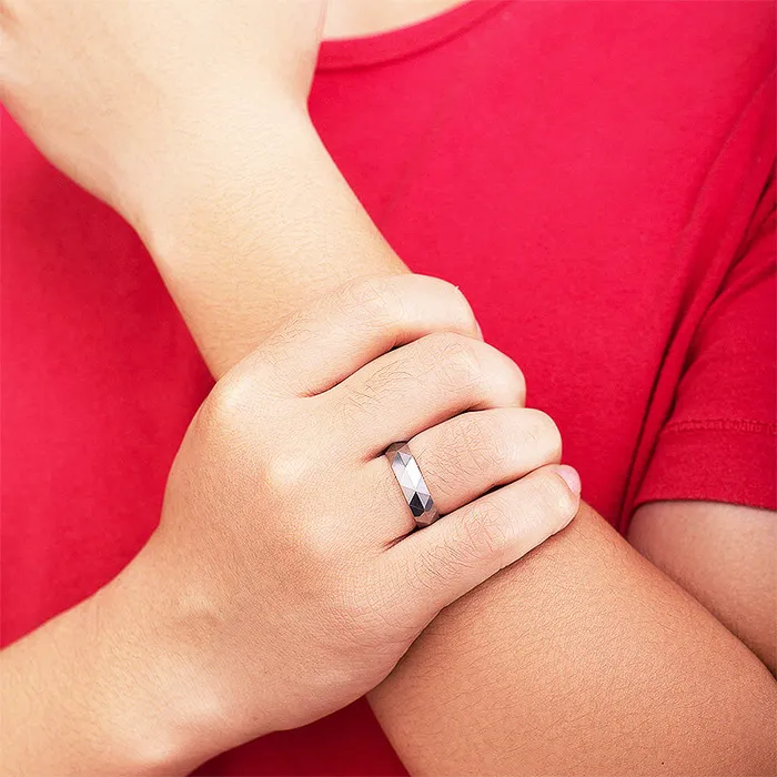 Earrings Tungsten Couple Rings Brim