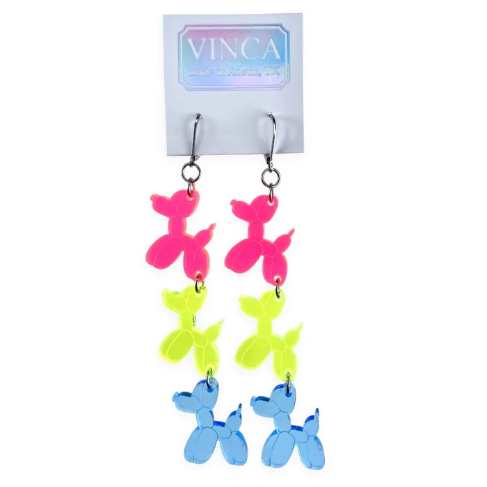 Earrings VincaUSA Bunch of Balloon Dog Earrings