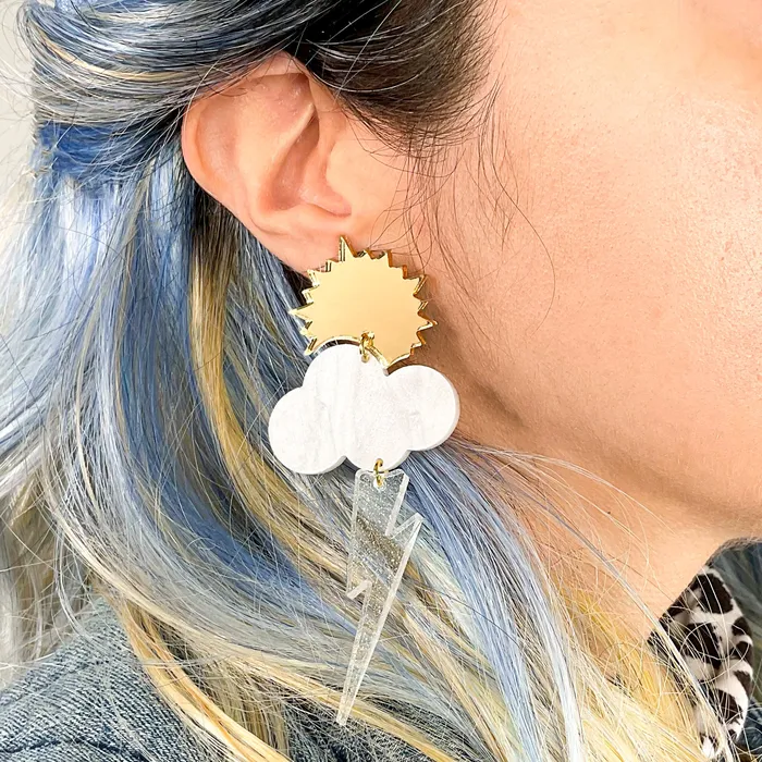 Earrings VincaUSA LAST CHANCE Partly Cloudy Earrings Chance of Shimmer