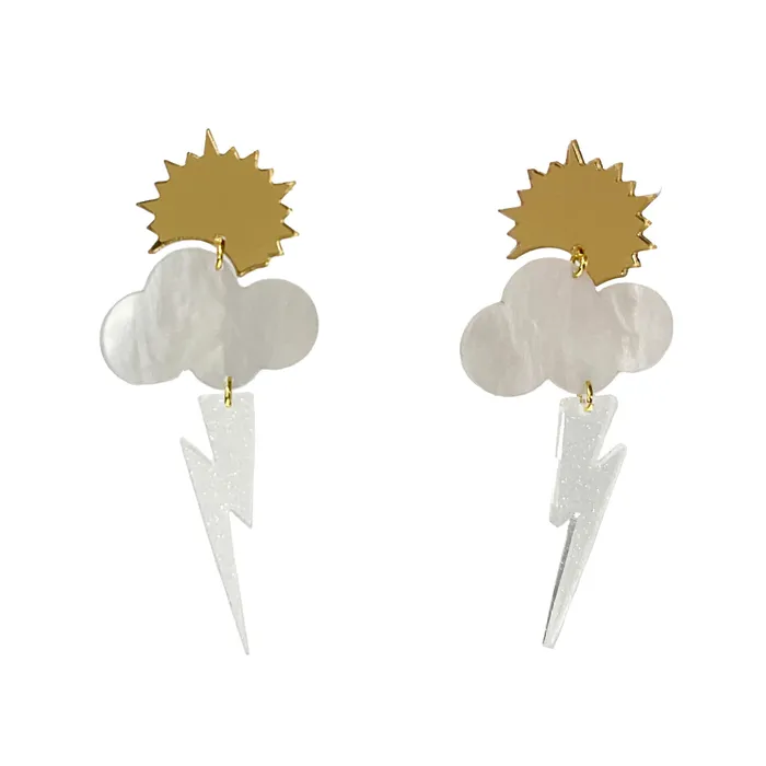 Earrings VincaUSA LAST CHANCE Partly Cloudy Earrings Chance of Shimmer