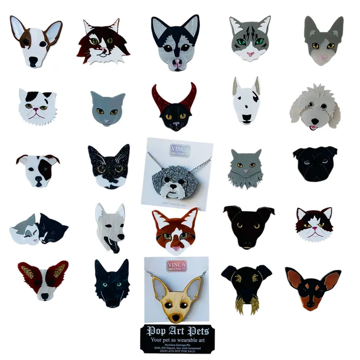 Earrings VincaUSA Pet Portrait Final Payment