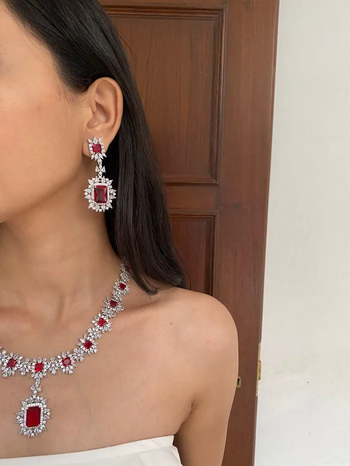 Elizabeth Diamond Set attrangi1 Earrings