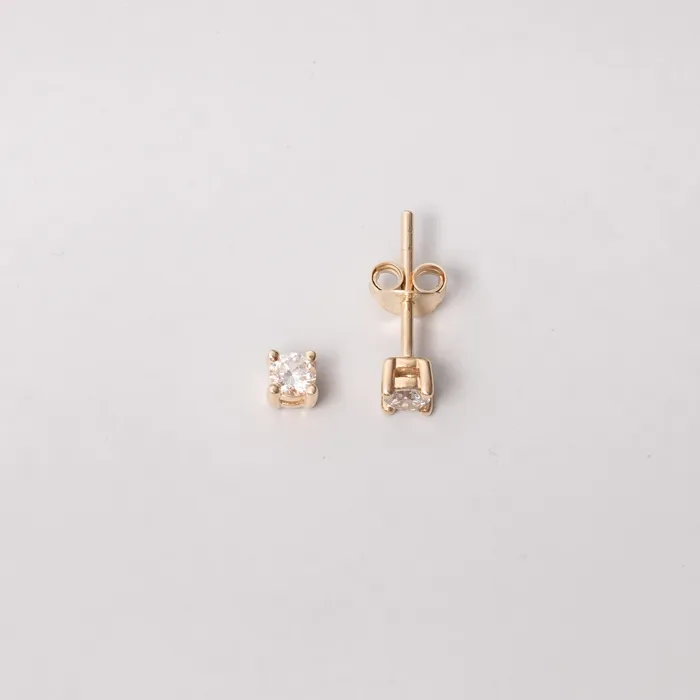 fejn PWD Earrings diamond stud solid gold