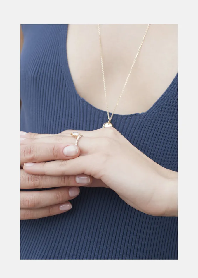 Floating Trillion Diamond Ring KATKIMfinejewelry Rings