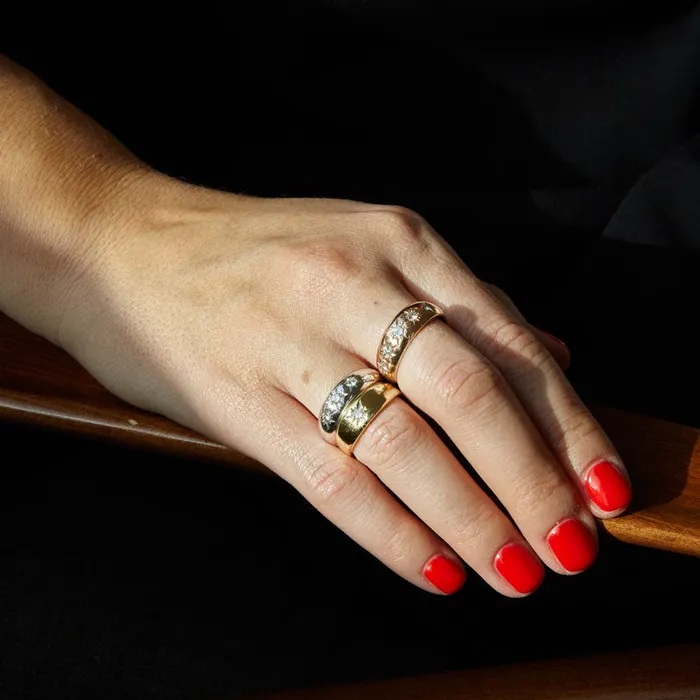 Fox Bond Originals Rings The FB Diamond Starburst Ring