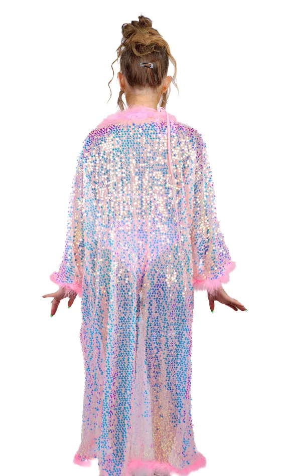 FULL OUTFIT Pink Sequin Hearts 4 pcs THE LUMI SHOP Earrings