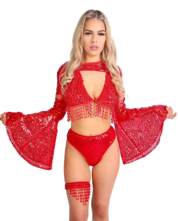 FULL OUTFIT Ruby Goddess 4 pcs THE LUMI SHOP Earrings