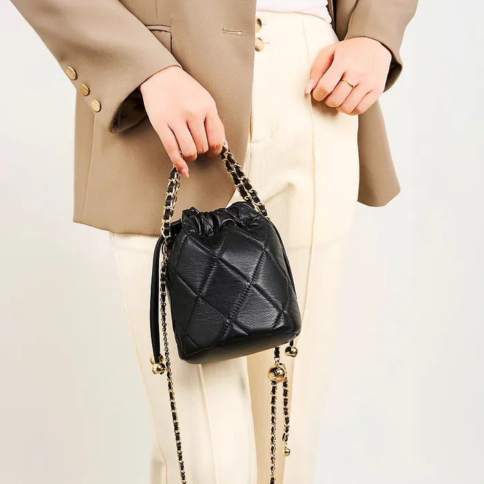 Genuine Leather Bags Earrings Quinn