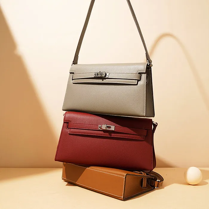 Genuine Leather Bags Earrings Sienna