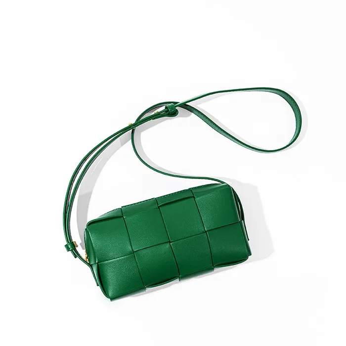 Genuine Leather Bags Olive Earrings