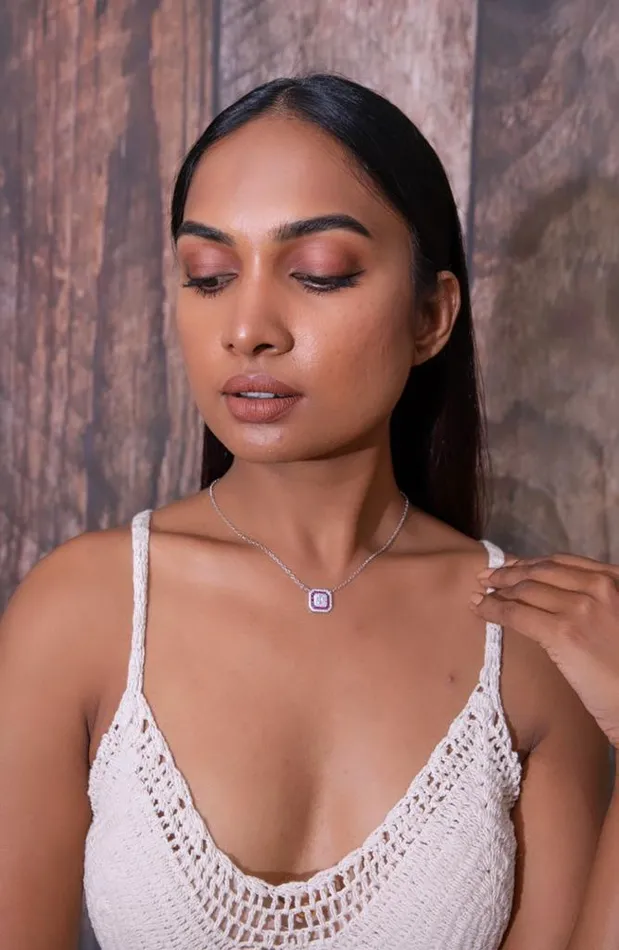 Glorified Diamond Pendant Chain Attrangi Necklaces