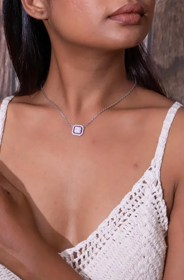 Glorified Diamond Pendant Chain Attrangi Necklaces