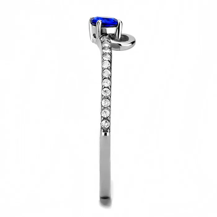 Green CJ114 Wholesale Womens Stainless Steel AAA Grade Cubic Zirconia London Blue Solitaire Minimal Ring Rings Green CJ114 Wholesale Womens Stainless Steel AAA Grade Cubic Zirconia London Blue Solitaire Minimal Ring Rings