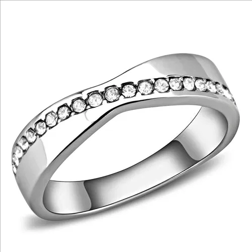 Green CJE3501 Wholesale Women Stainless Steel High polished Top Grade Crystal Clear Ring Rings Green CJE3501 Wholesale Women Stainless Steel High polished Top Grade Crystal Clear Ring Rings