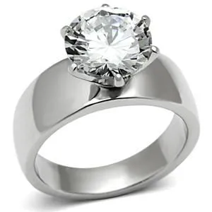 Green Rings CJ932SP Wholesale Round CZ Stainless Steel High Polished Engagement Ring Green Rings CJ932SP Wholesale Round CZ Stainless Steel High Polished Engagement Ring