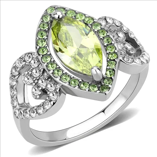 Green Rings CJE3579 Wholesale Womens Stainless Steel No Plating AAA Grade CZ Apple Green Ring Green Rings CJE3579 Wholesale Womens Stainless Steel No Plating AAA Grade CZ Apple Green Ring