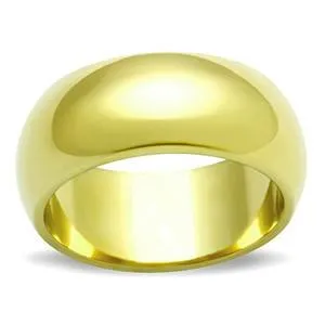 Green Rings CJG1447 Wholesale Gold Plated Stainless Steel Wedding Band