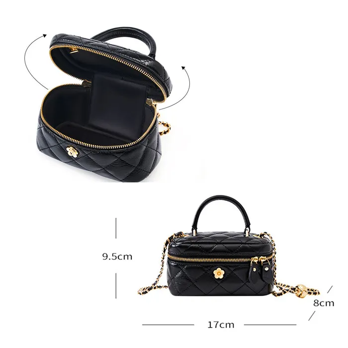 Harriet Genuine Leather Bags Earrings