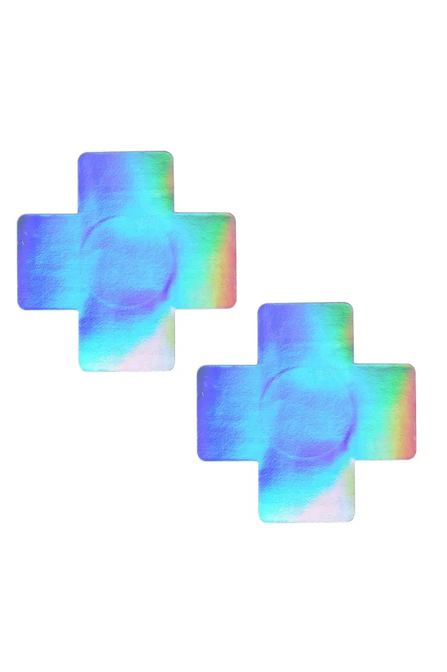Holographic Cross Pasties THE LUMi SHOP Necklaces