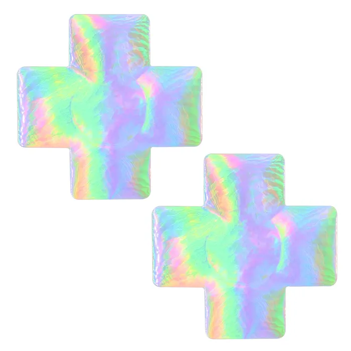 Holographic Cross Pasties THE LUMi SHOP Necklaces