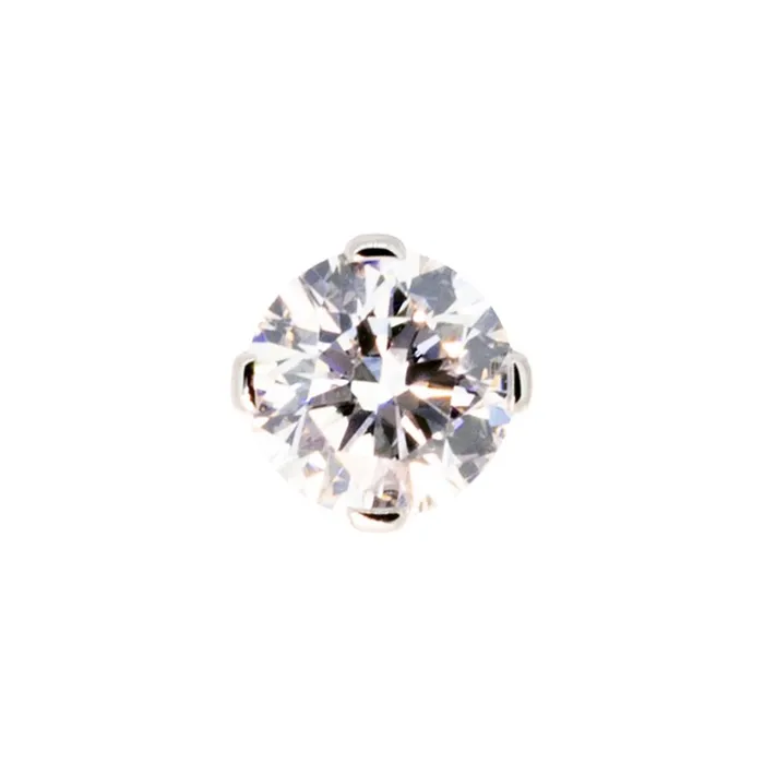 Industrial Strength IS Rings 4 ProngSet Threaded End with Diamond