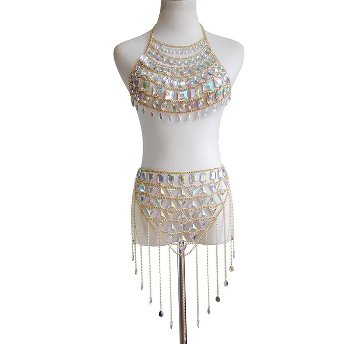 Iridescent Gem Body Jewelry Set THE LUMi SHOP Earrings
