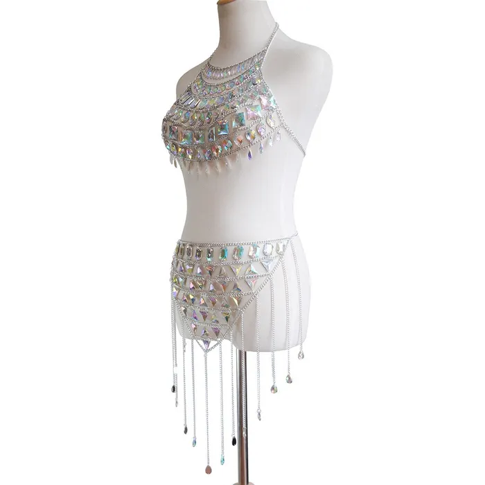 Iridescent Gem Body Jewelry Set THE LUMi SHOP Earrings