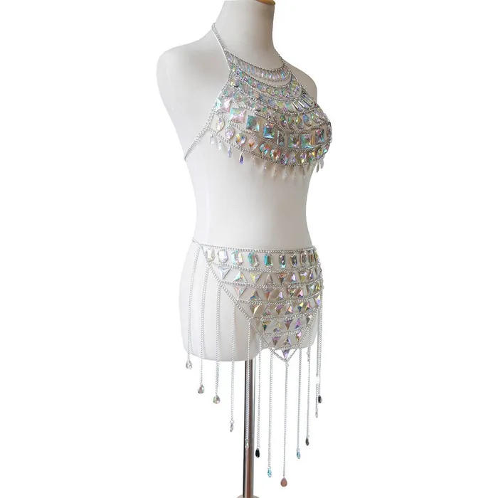 Iridescent Gem Body Jewelry Set THE LUMi SHOP Earrings