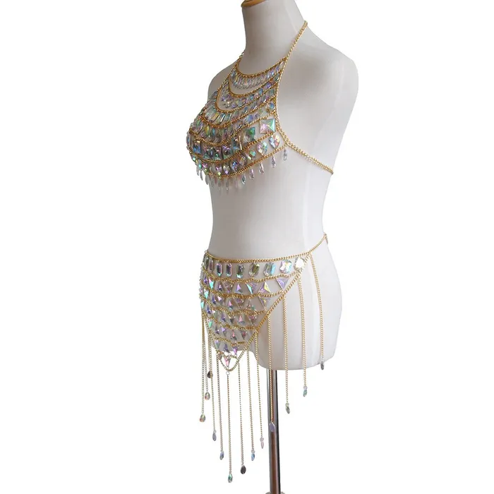 Iridescent Gem Body Jewelry Set THE LUMi SHOP Earrings